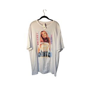 NWT Y2K Brittany Spears Reissued Unisex White Short Sleeve Tee S/XXL